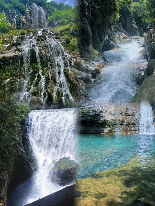 山野間的綠潭飛瀑～
