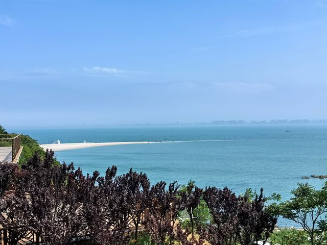 長島景點之一渤海黃海分界線