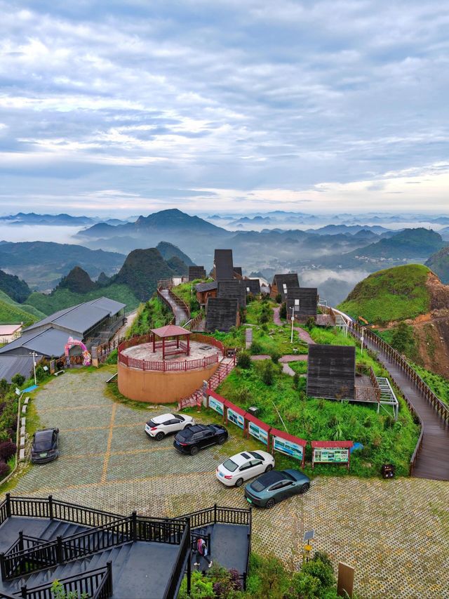 河池|雲觀天景區，推門就是日出雲海。