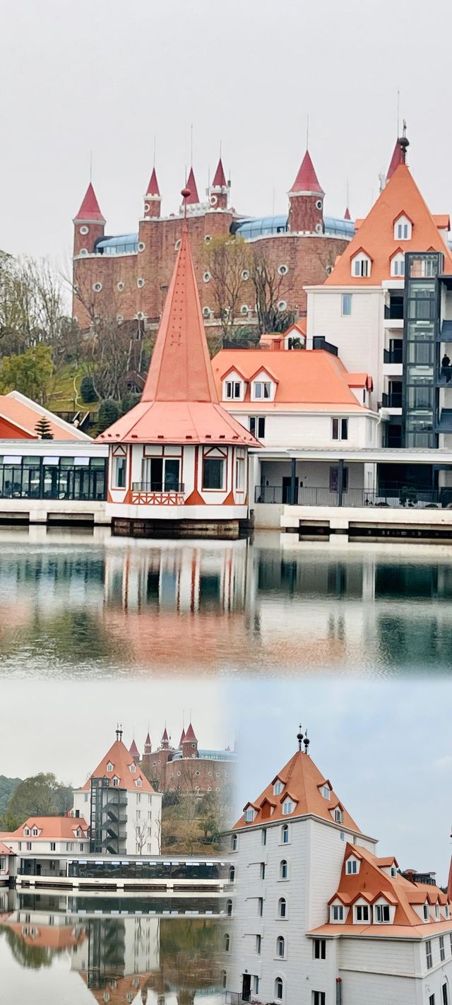 這不是德國,而是人煙稀少風景優美的德陽玄珠湖公園。