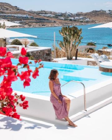 希臘萊夫卡斯島斯卡爾托海灘——藍色的天堂