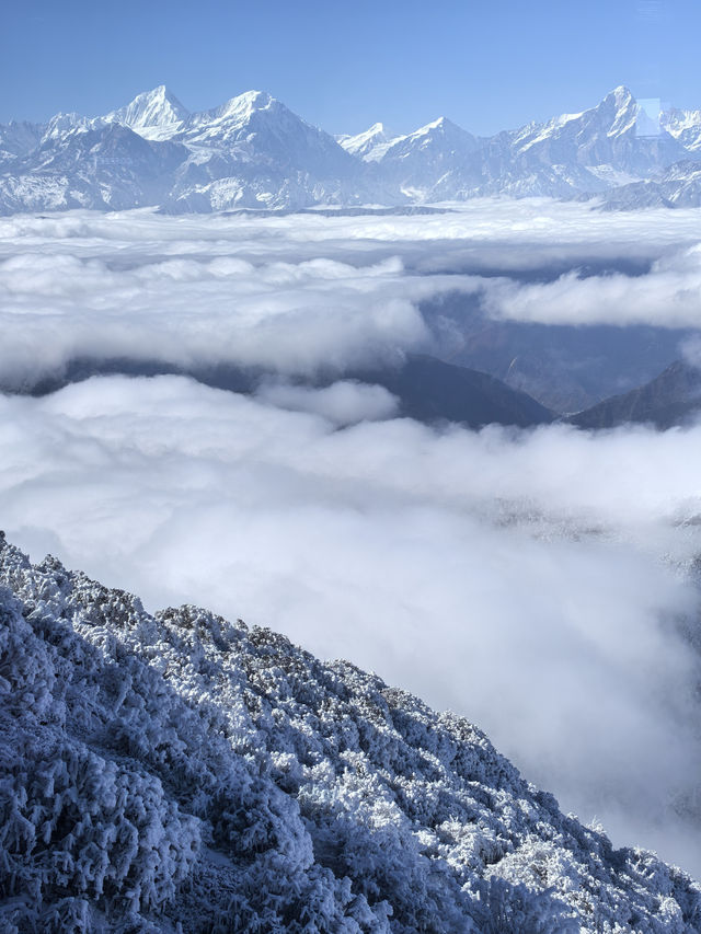 牛背山+四姑娘山5天4晚。
川西360°雪山觀景平台Top1——牛背山