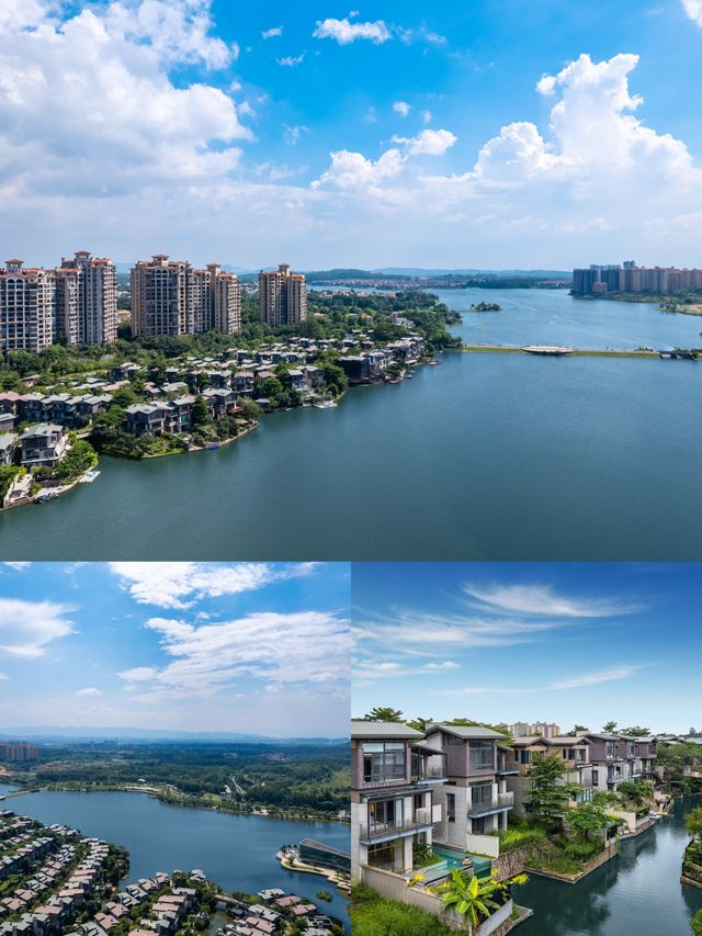 這不是外國。。。這是清遠美林湖湖邊泳池別墅