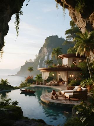 귀주 동굴 호텔에서 아이와 함께 3.6억 년 전 단샤 비경에 머물기