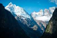 秋天在雨崩村欣賞梅里雪山的日照金山