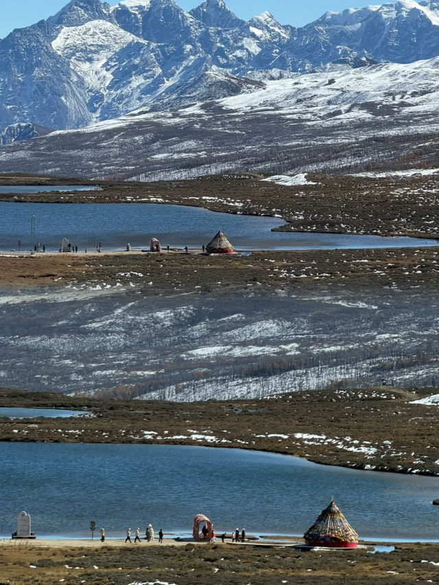 來紅海子，赴一場與雪山和湖泊的浪漫約會