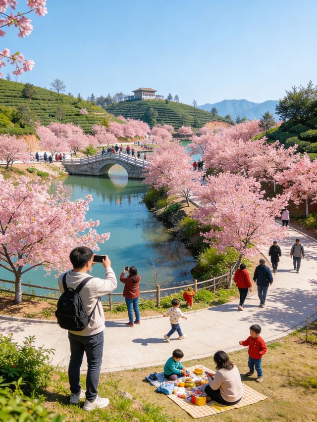 韶關櫻花峪帶你進入粉色世界