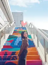 珠海新地標!旺角薈塗鴉彩繪樓梯