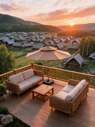 Stayed in a mountain view cabin in Hemu, and it was so healing