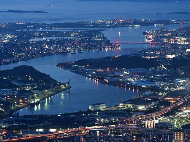 日本新三大夜景 九州皿倉山