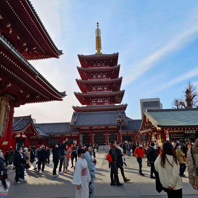東京景點，淺草寺雷門&五重塔