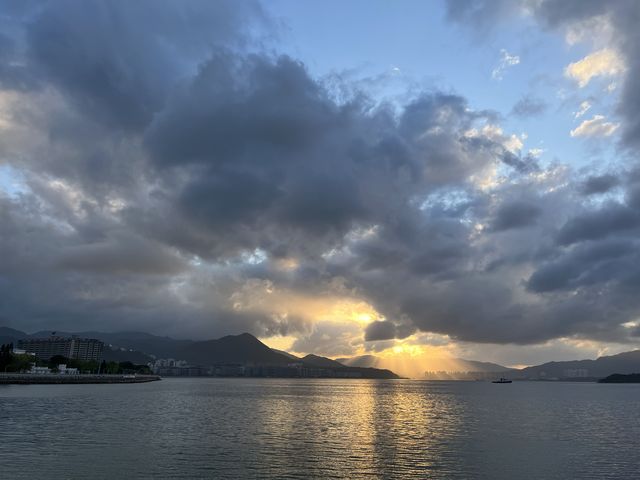 烏溪沙影相打卡睇日落 烏溪沙影相打卡睇日落