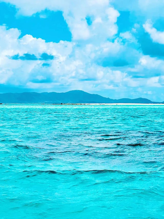 【絶景】真っ白な砂浜と青い空のコントラストが美しい幻の島🏖
