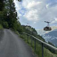 Small traffic free village in Switzerland