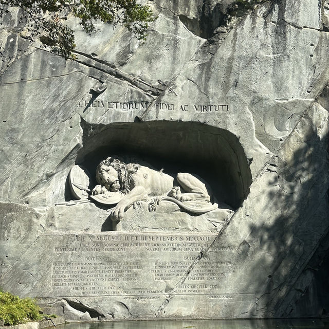 The sleeping lion in Lucerne,Switzerland 