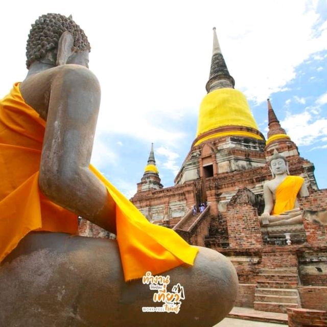 วัดใหญ่ชัยมงคล จ.อยุธยา พระเจดีย์ชัยมงคล 