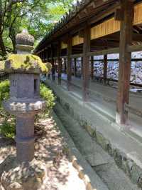 【岡山】この廻廊は吉備津神社の境内にありました