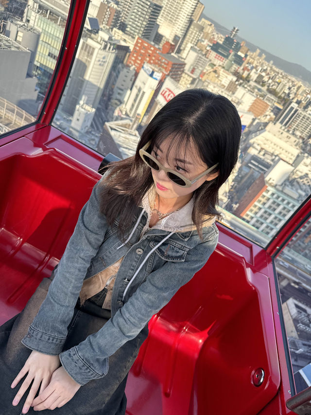 오사카 여행 힙한 관람차, 포토존 ‘햅파이브 관람차’