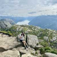 Hiking to Pulpit Rock in Norway