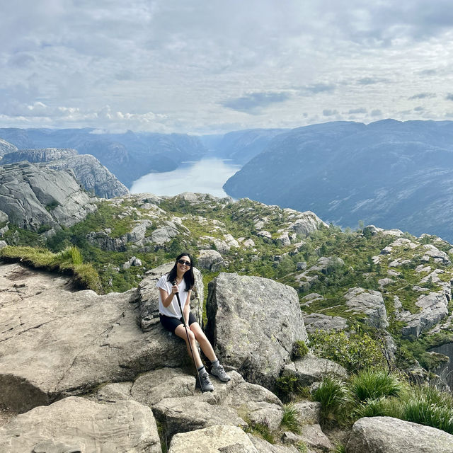 Hiking to Pulpit Rock in Norway