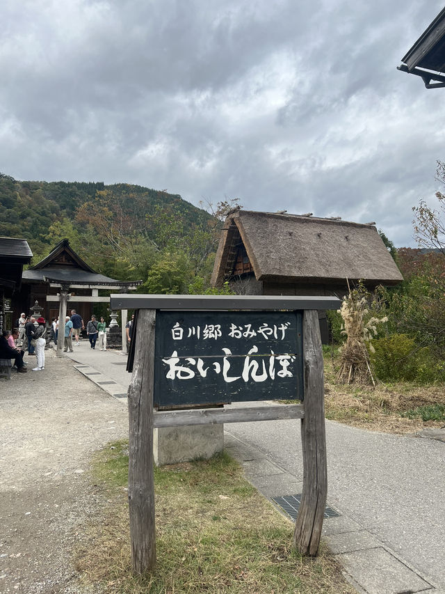 秋高氣爽的白川鄉