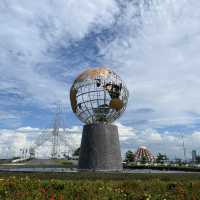 Magnificent architecture of The 99 Domes Mosque in Makassar City, South Sulawesi 🇮🇩