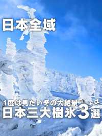 【日本全域】冬ならではの大絶景「日本三大樹氷 3選+α⁡⁡」