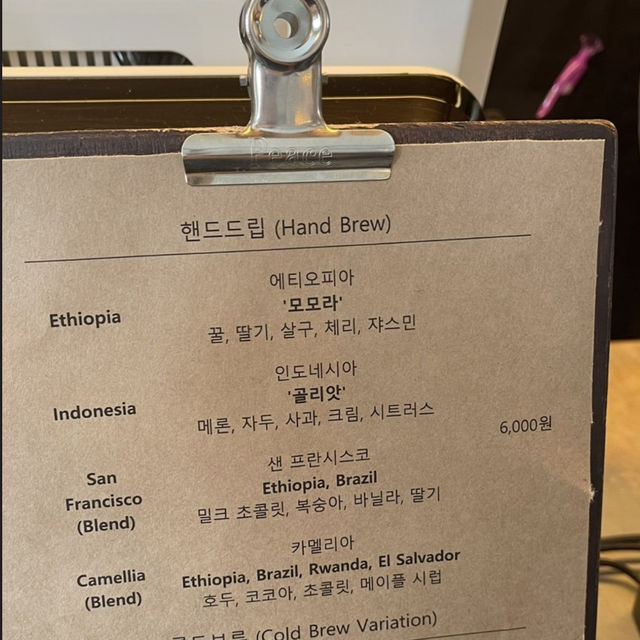 【韓国/ソウル】延喜洞カフェ☕️MANUFACT COFFEE ROASTERS