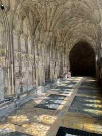 Spring at Gloucester Cathedral: Hogwarts Vibes & Floral Views