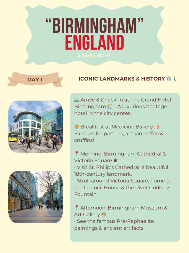 Birmingham itinerary 