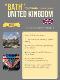 Bath 3-days itinerary 🫶