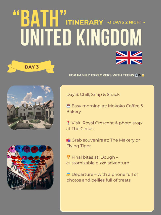 Bath 3-days itinerary 🫶