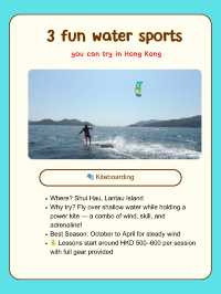 3 fun water sports you can try in Hong Kong 