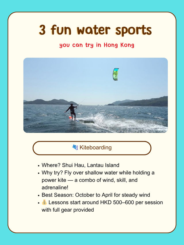 3 fun water sports you can try in Hong Kong 