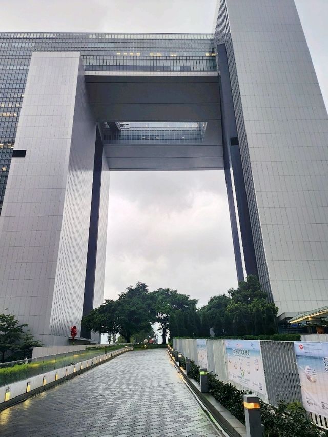 大雨後的金鐘和村上隆的太陽花