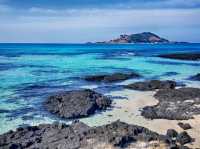 🏖️ 협재해수욕장 – 에메랄드빛 노을이 머무는 해변
