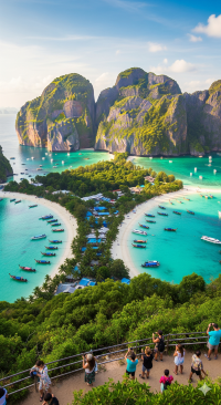 รีวิวเกาะพีพี (มุมหน้าผาและจุดชมวิว)