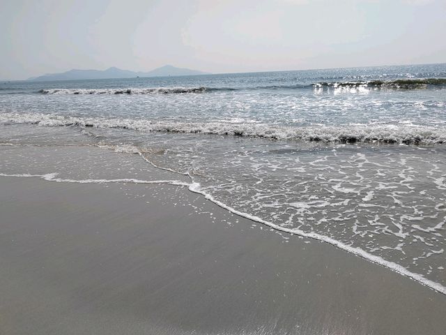 金町湾沙灘，七公里原生海岸線，水清沙幼白沙灘