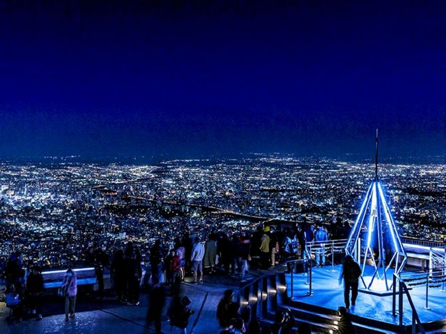 日本搭纜車上藻岩山看夜景💕🥳
