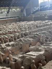 日落雲霧裡的貓影西安