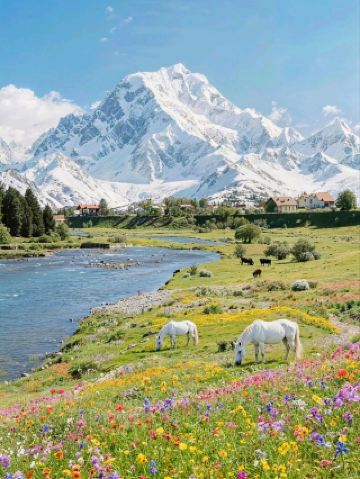 ❌AIではありません。Xinjiang Spring、神が作り上げた6色のパレット。