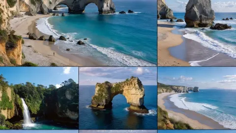 Standing Beneath Coromandel’s Grand Sea Archway — traveler post in Coromandel