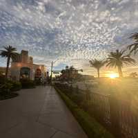 Sunset at Las Vegas Strip and eating tacos at los tacos 