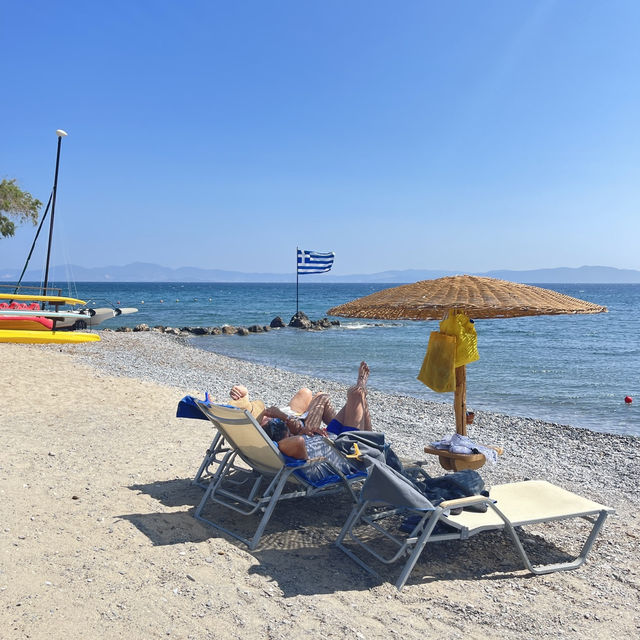 Kalimera! ☀️ A beautiful sunrise in Psalidi, Kos island. 