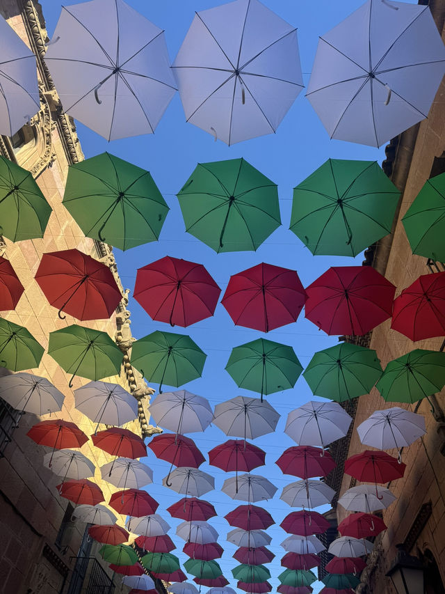 Umbrella Sky at Poble Espanyol 🇪🇸☂️