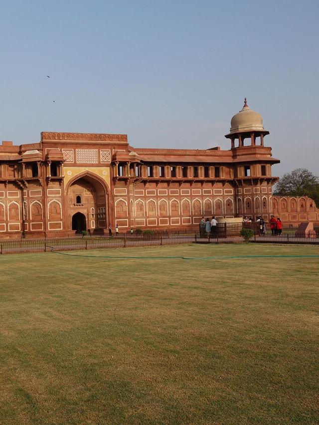 Agra Fort: A Historic View of the Taj Mahal