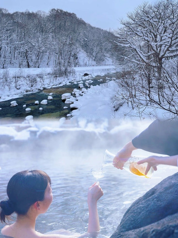 Hokkaido Forest Snow Viewing Open-air Bath Green Wind Resort