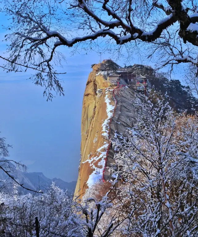 Xi'an, you're confused if you don't promote this! Climbing Mount Hua in winter is amazing!