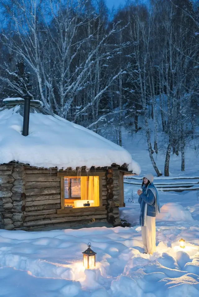 木屋與雪這裡滿足了我對冬天的所有幻想