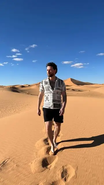 This is the Sahara desert in Morocco 🇲🇦
